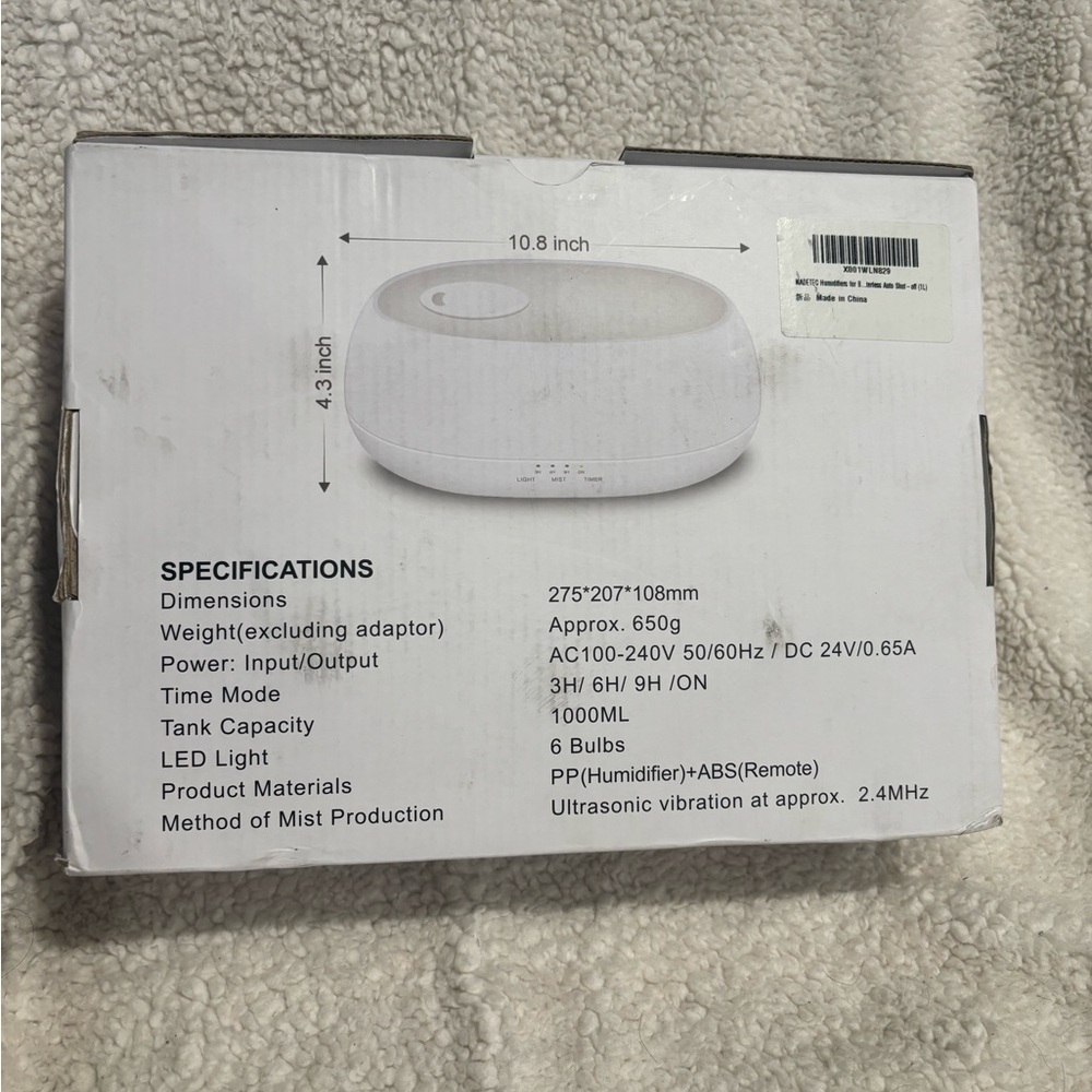 White Humidifier Diffuser - Picture 5 of 7
